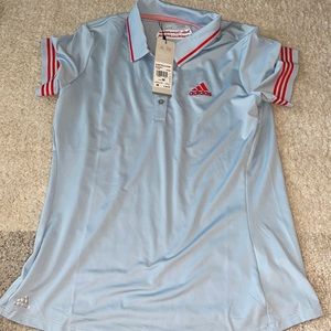Blue Adidas Golf Polo